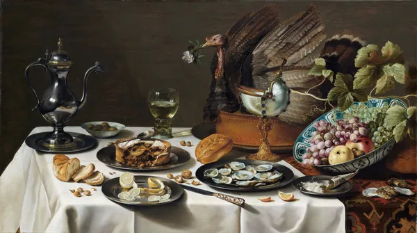 Still Life with a Turkey Pie av Pieter Claesz