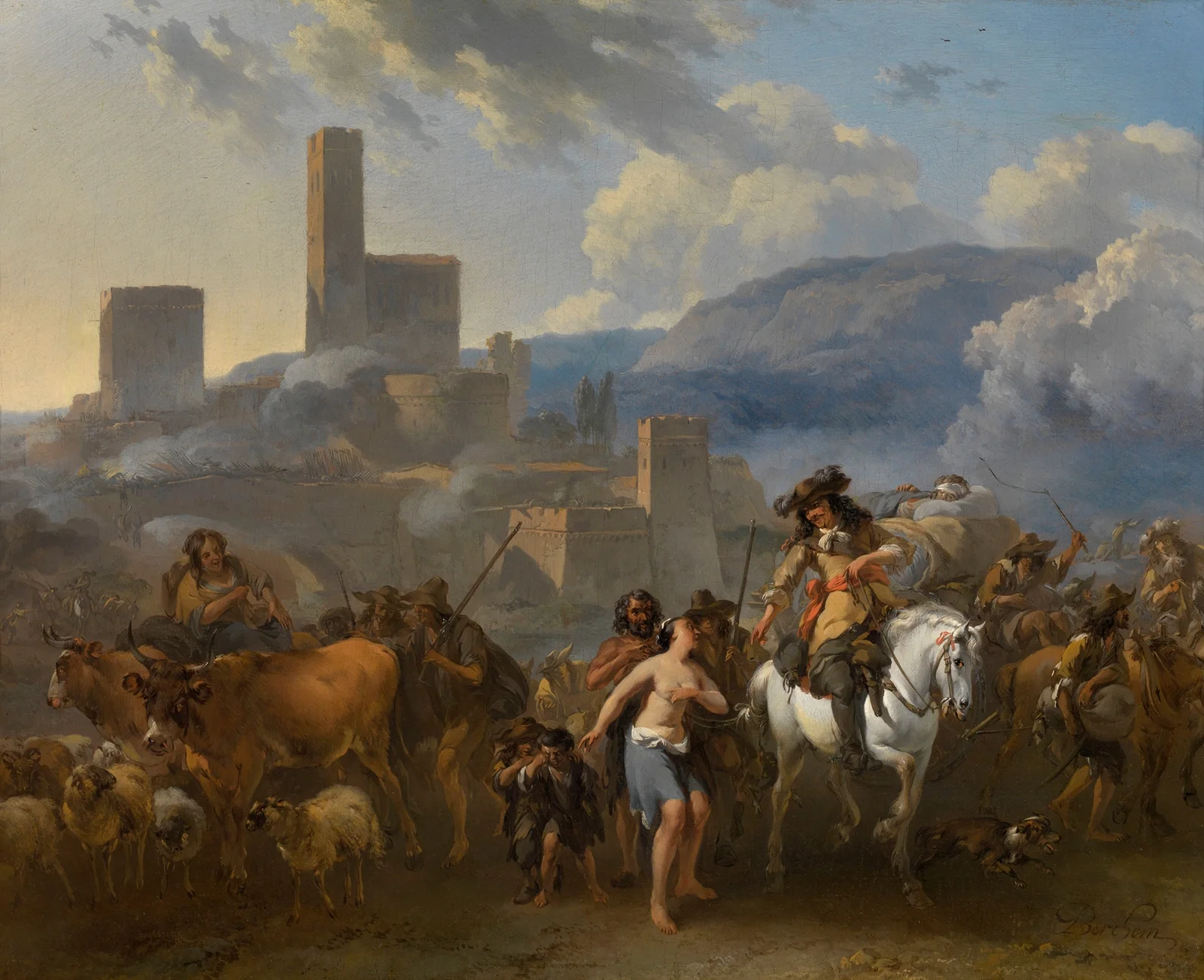 War Time av Nicolaes Pietersz. Berchem