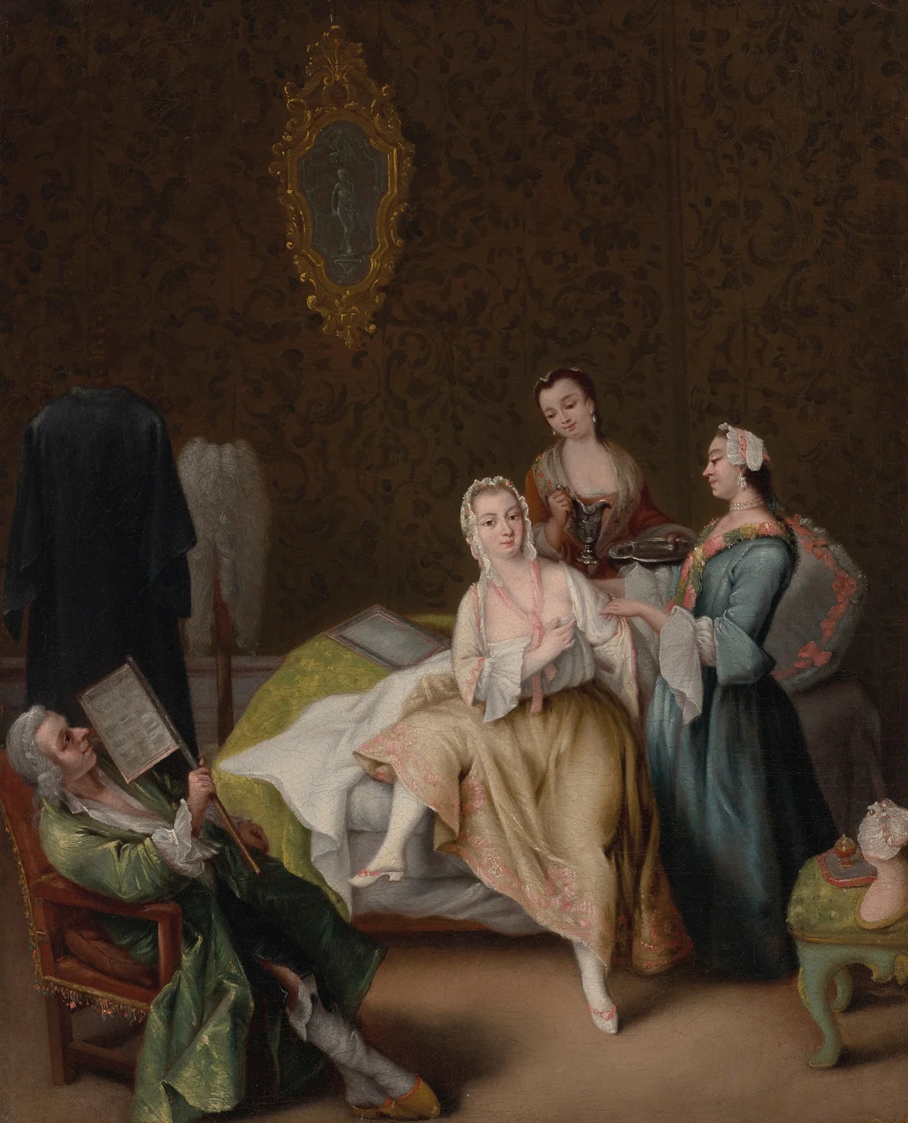 Il risveglio della dama (The waking of the lady) av Pietro Longhi