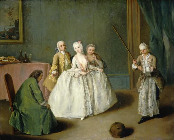 The Game of the Cooking Pot av Pietro Longhi