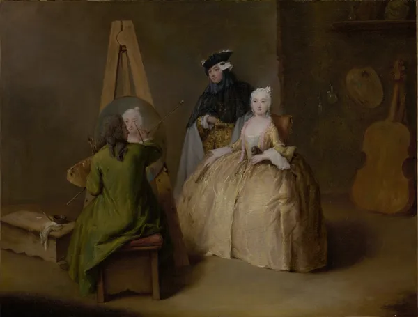The Painter in His Studio av Pietro Longhi