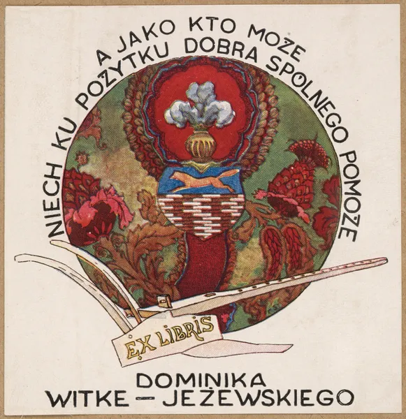 Ekslibris Dominika Witke Jeżewskiego (1862-1944) av Piotr Stachiewicz