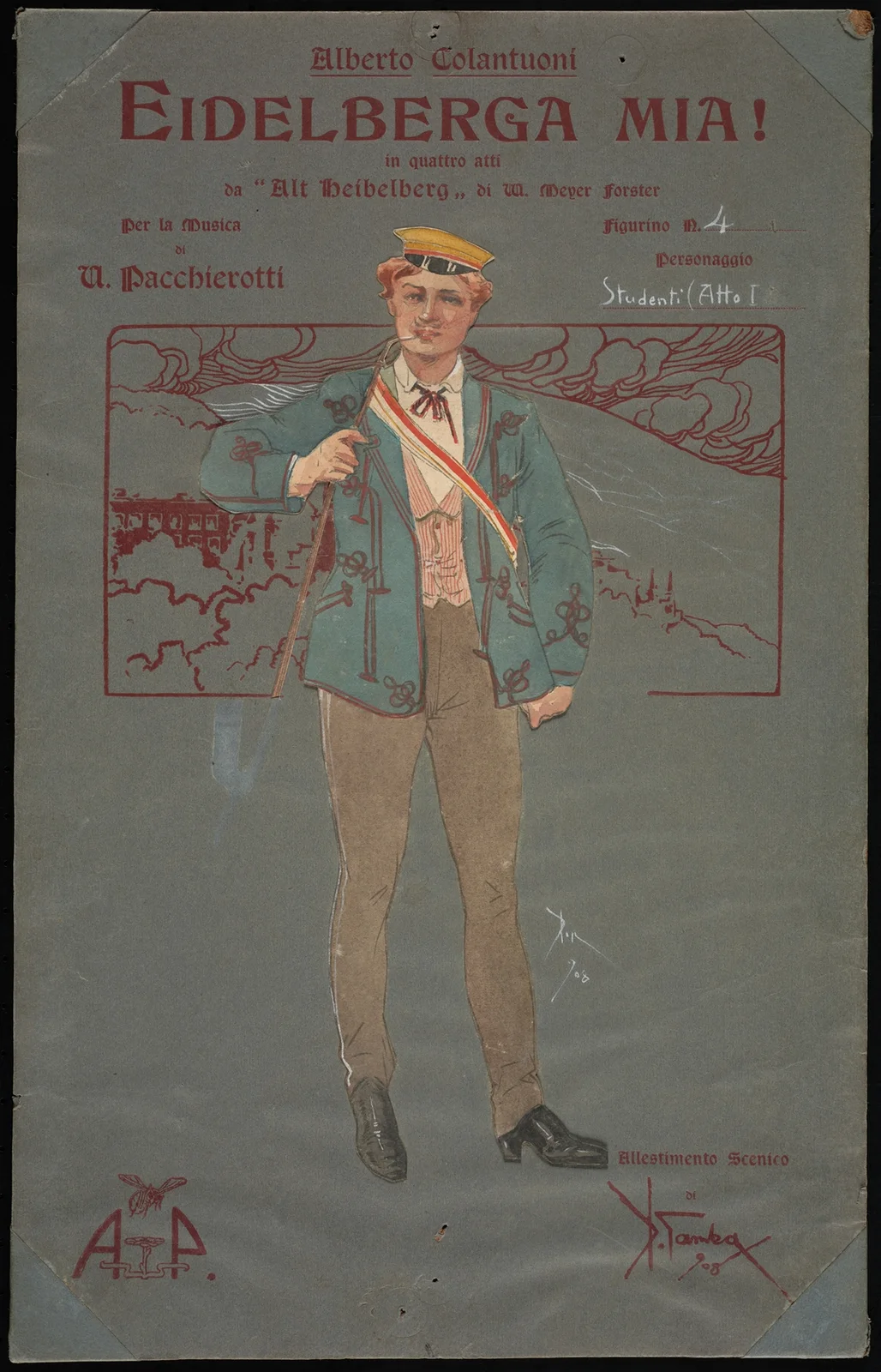 Studenti (atto I), 1907 – nr 2 av Pipein Gamba