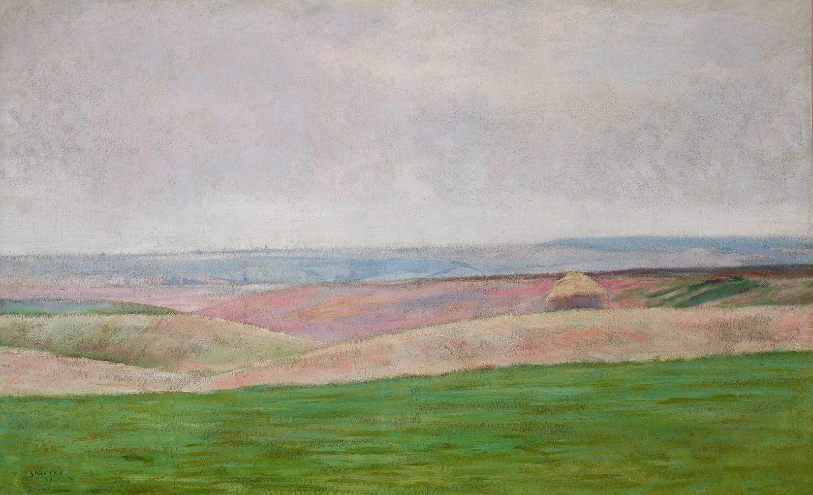 Landccape from Sobótka av Władysław Podkowiński