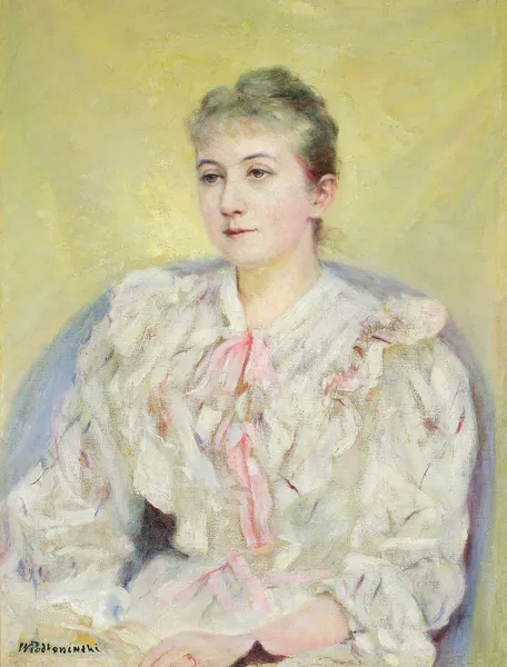 Portrait of a woman av Władysław Podkowiński