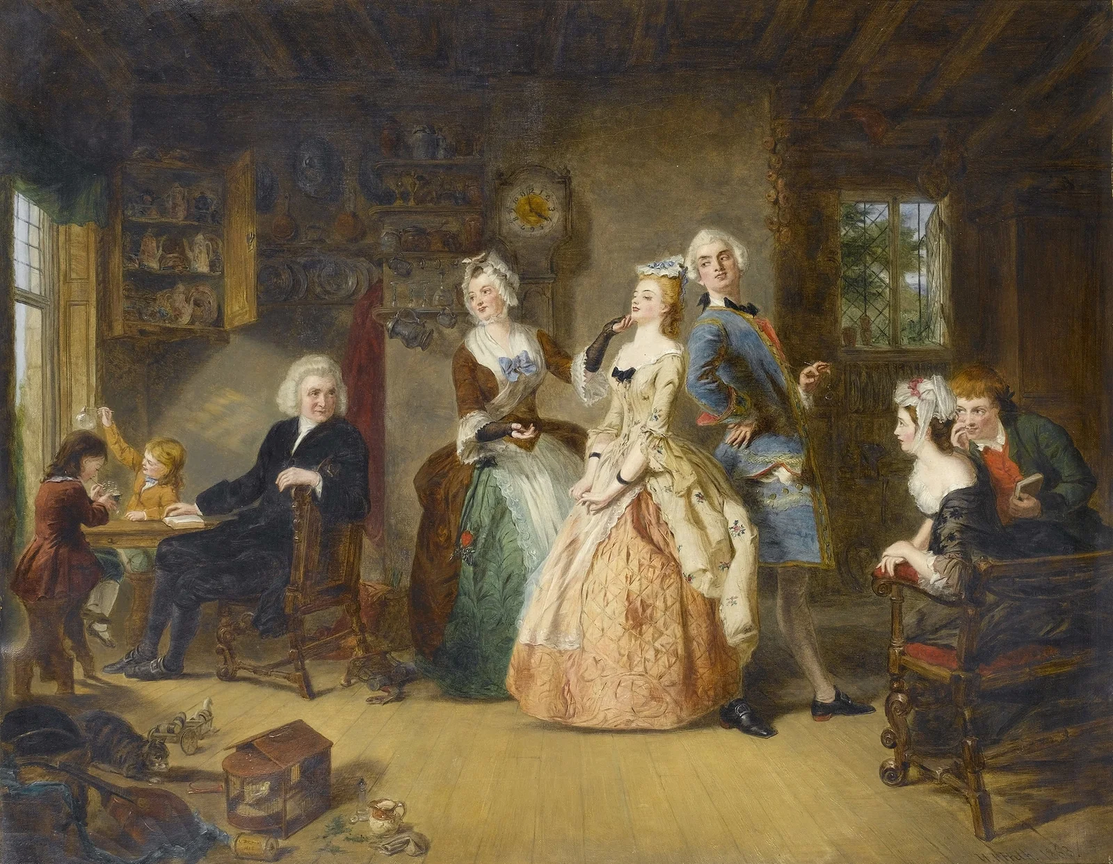 Measuring Heights av William Powell Frith