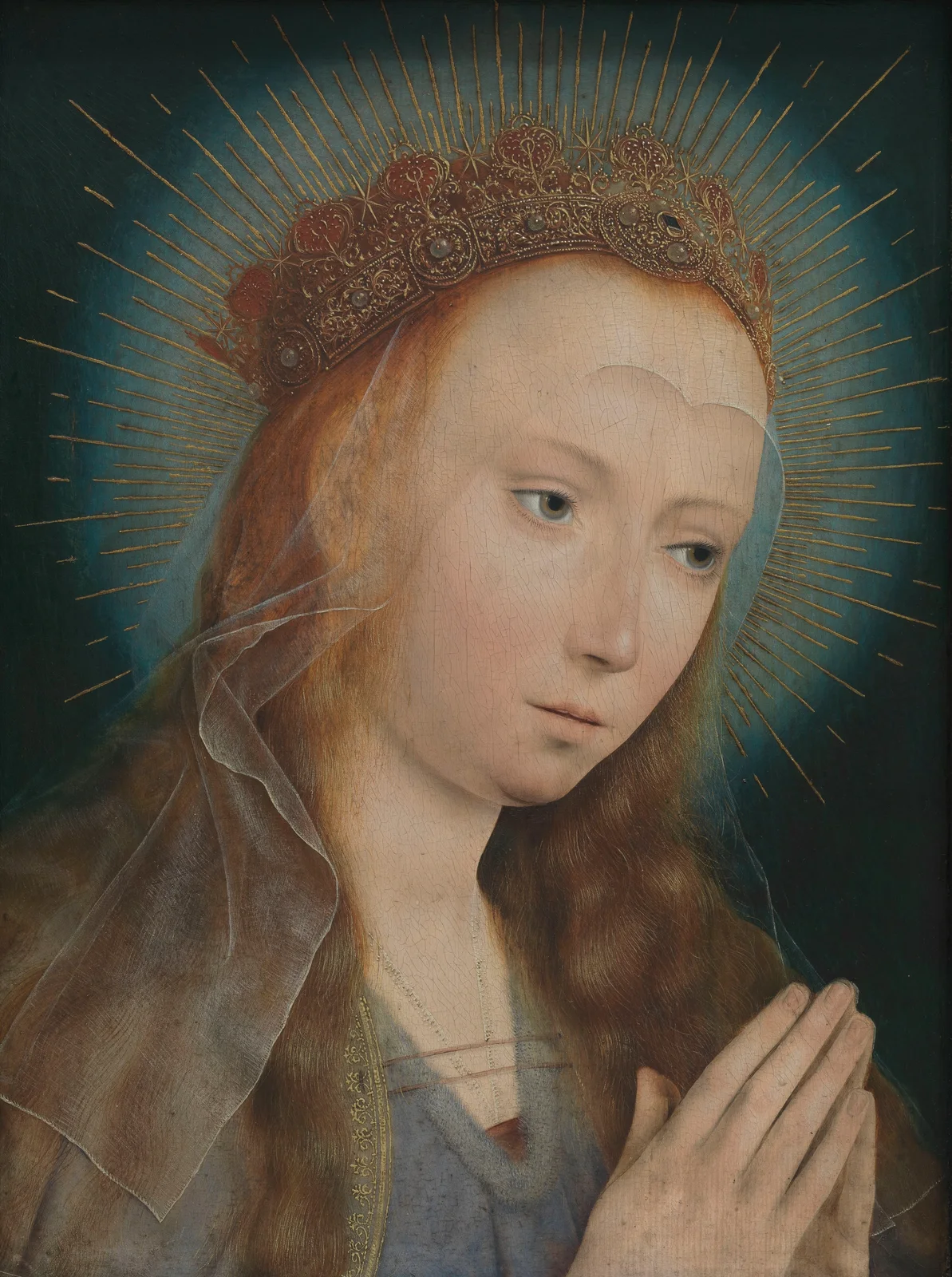 Virgin at Prayer av Quentin Massys