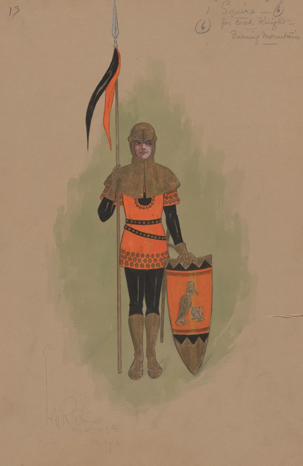 Squire for each Knight – Burning Mountain av Will R. Barnes