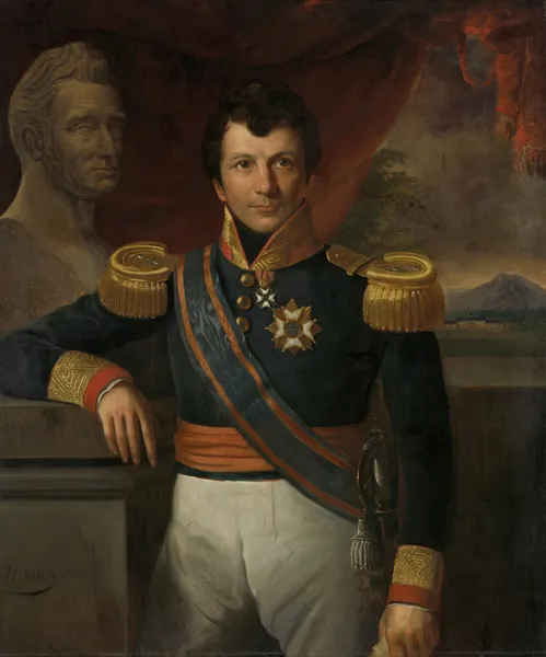 Portrait of Johannes, Graaf van den Bosch, Governor-General of the Dutch East Indies av Raden Saleh