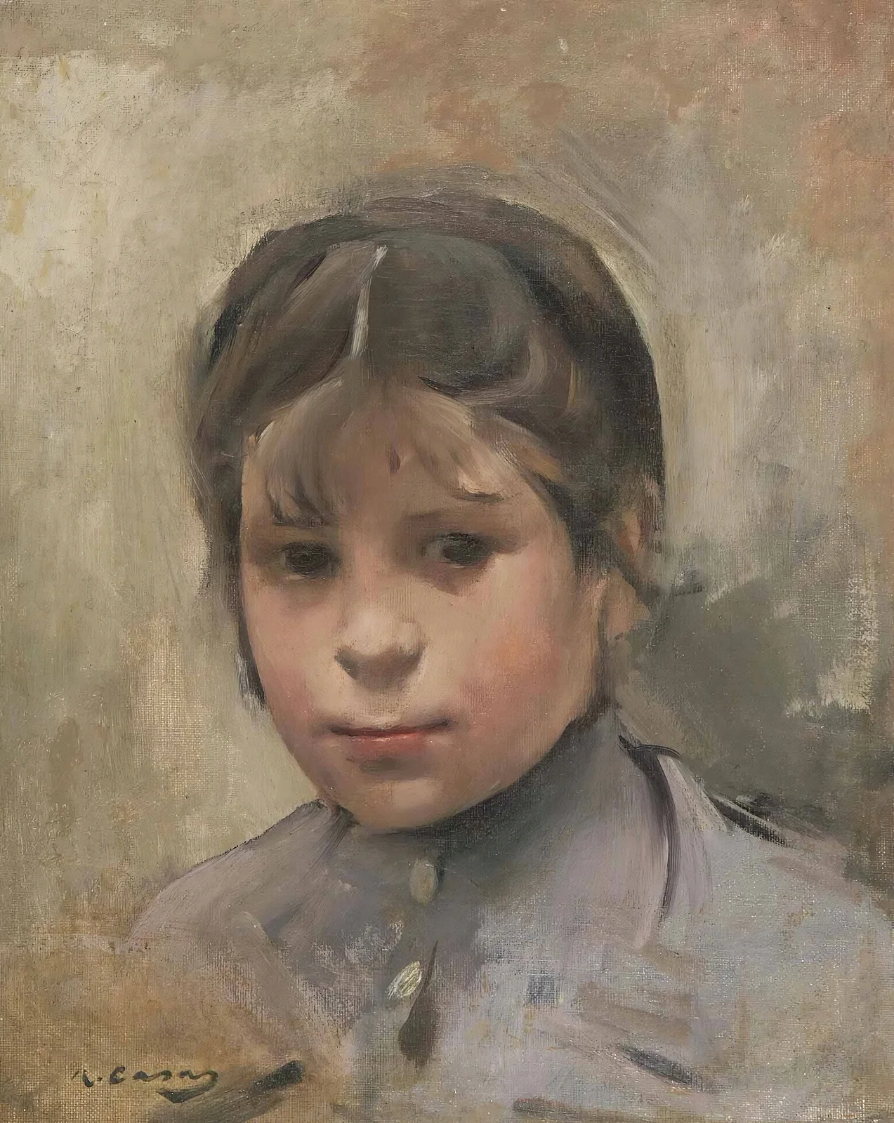 Niña (Portrait Of A Girl) av Ramón Casas