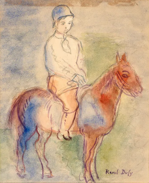 Enfant à chevaux av Raoul Dufy