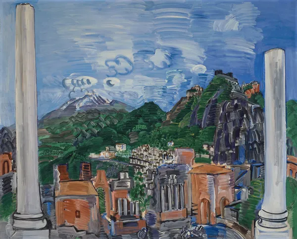 Le théâtre antique de Taormina av Raoul Dufy