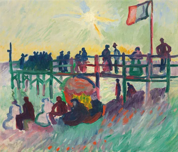 L’estacade au Havre av Raoul Dufy