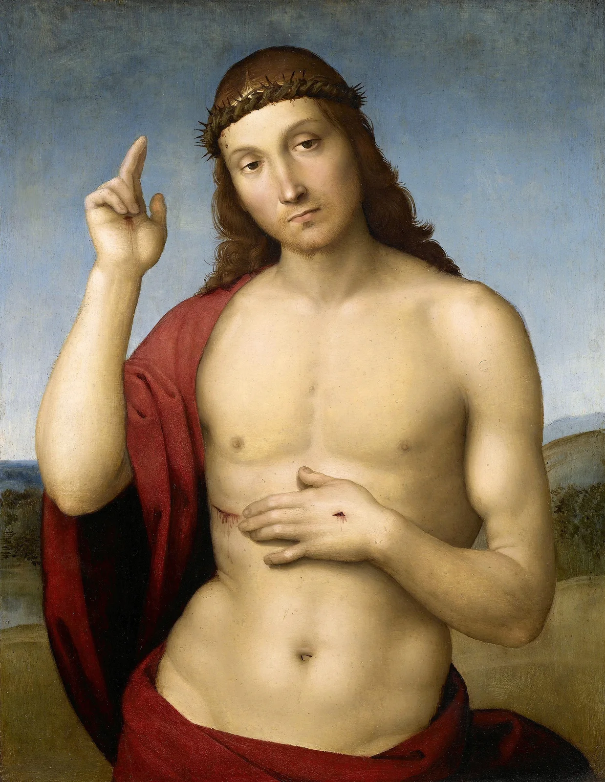 Christ Blessing (Pax Vobiscum) av Raphael