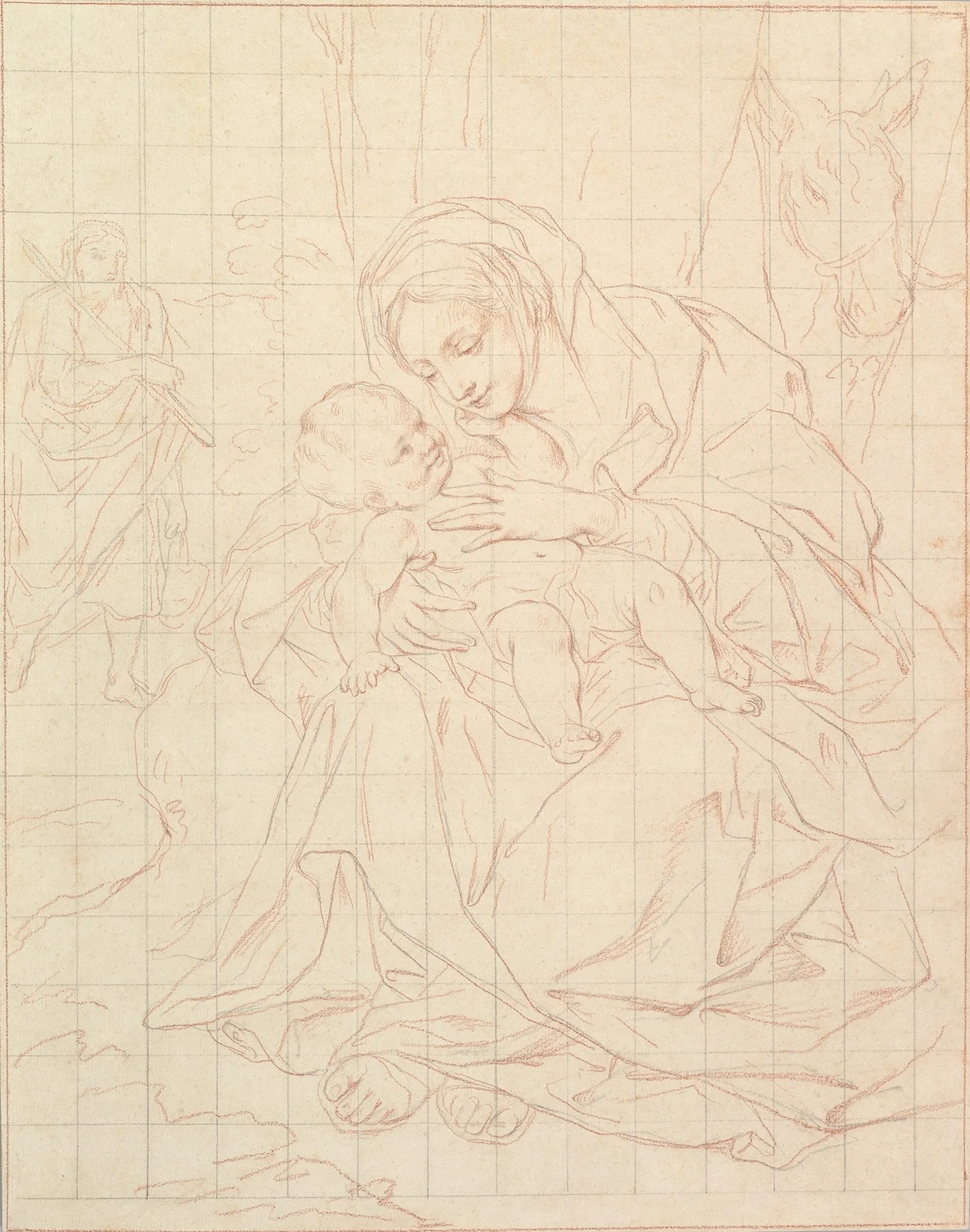 Rest on the Flight into Egypt (mid-18th–late 18th century) av Anton Raphael Mengs