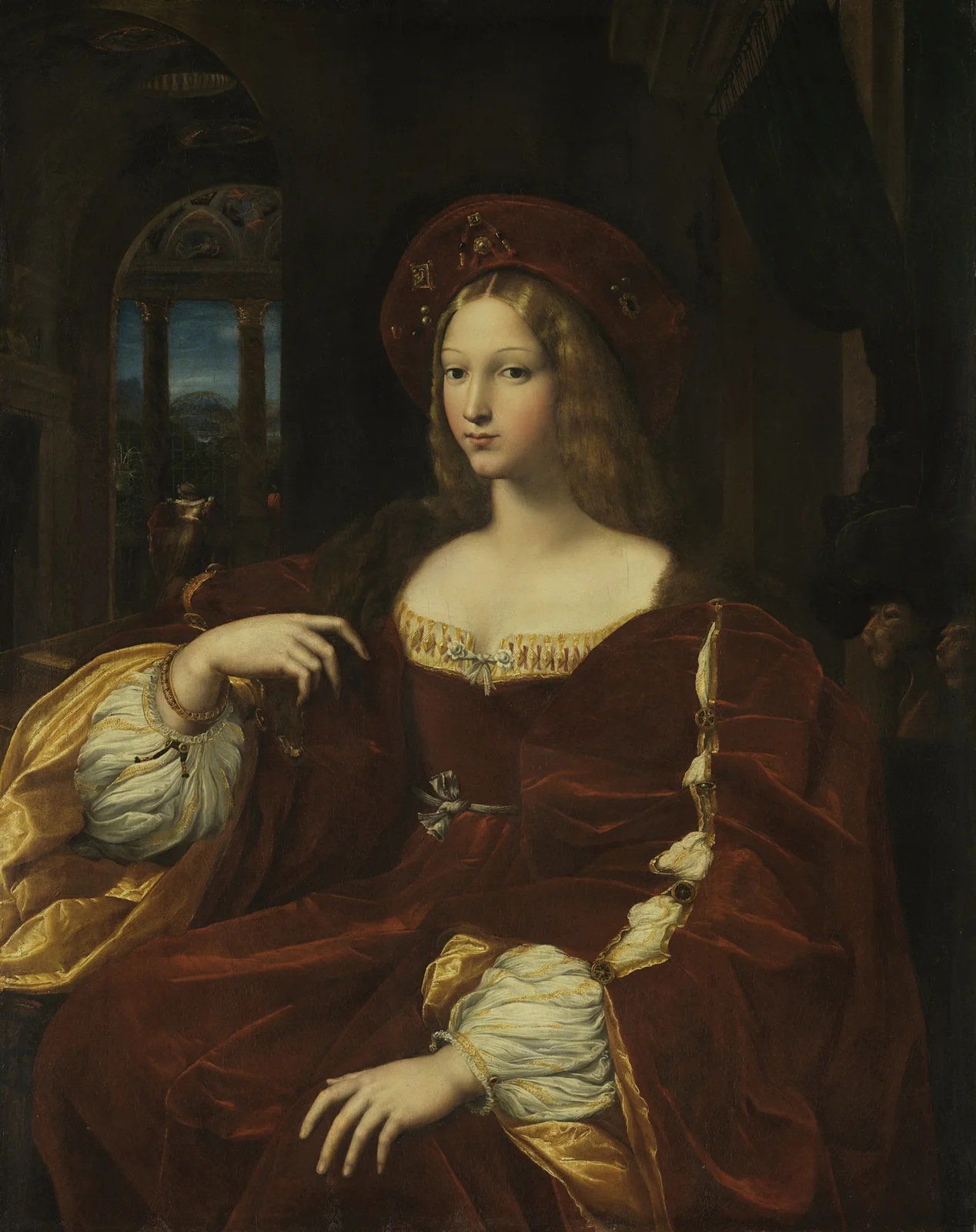 Portrait de Jeanne d’Aragon av Raphael