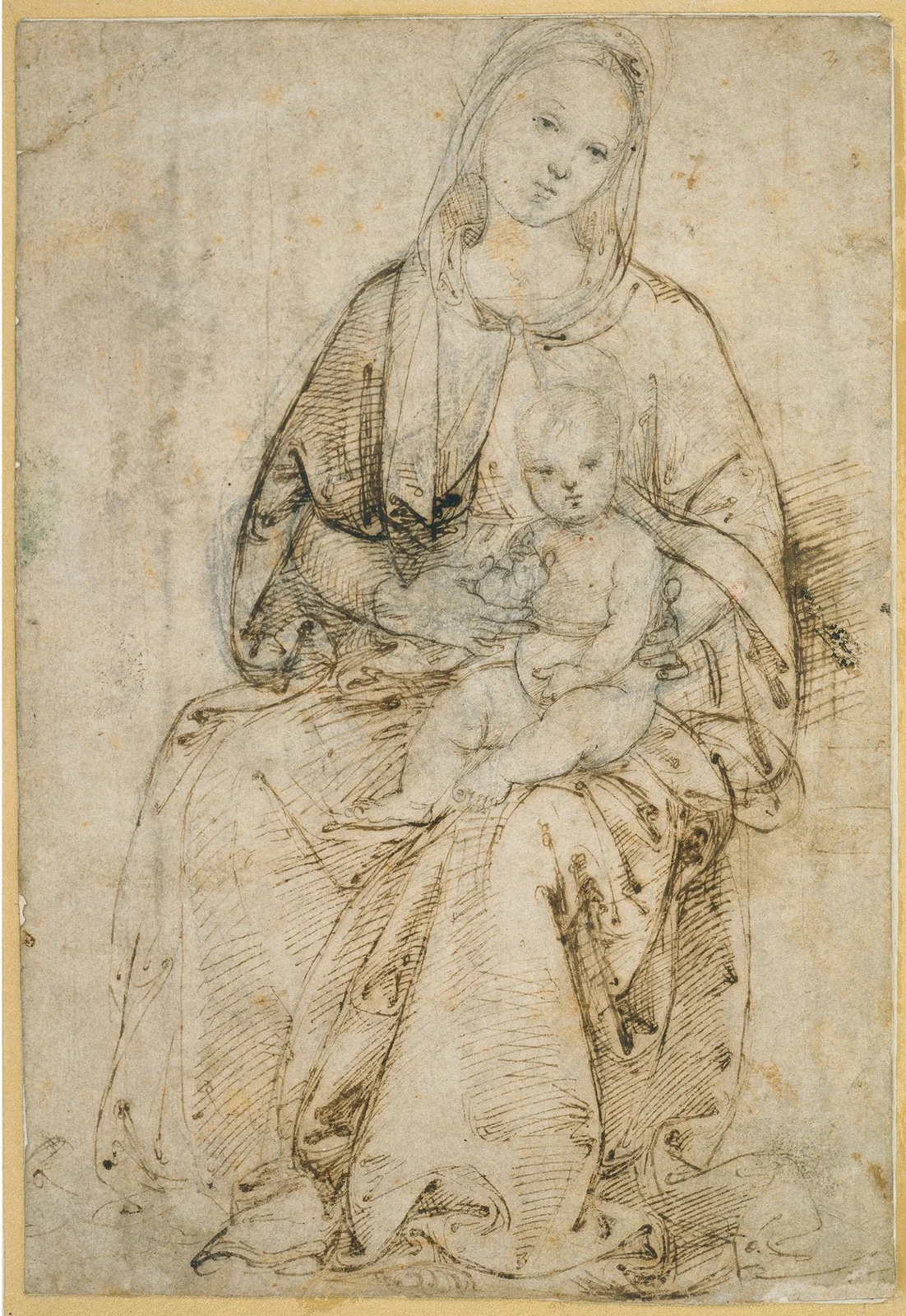 Seated Madonna and Child av Raphael