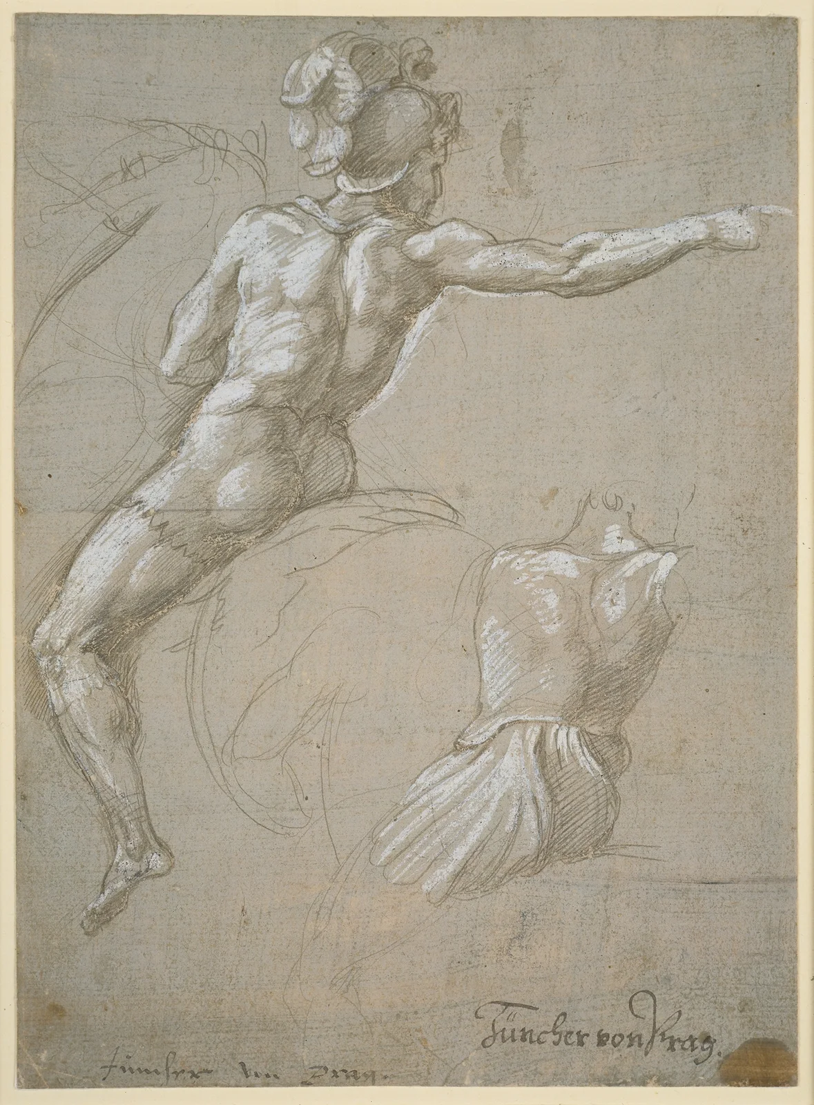 Study of a Warrior on Horseback av Raphael
