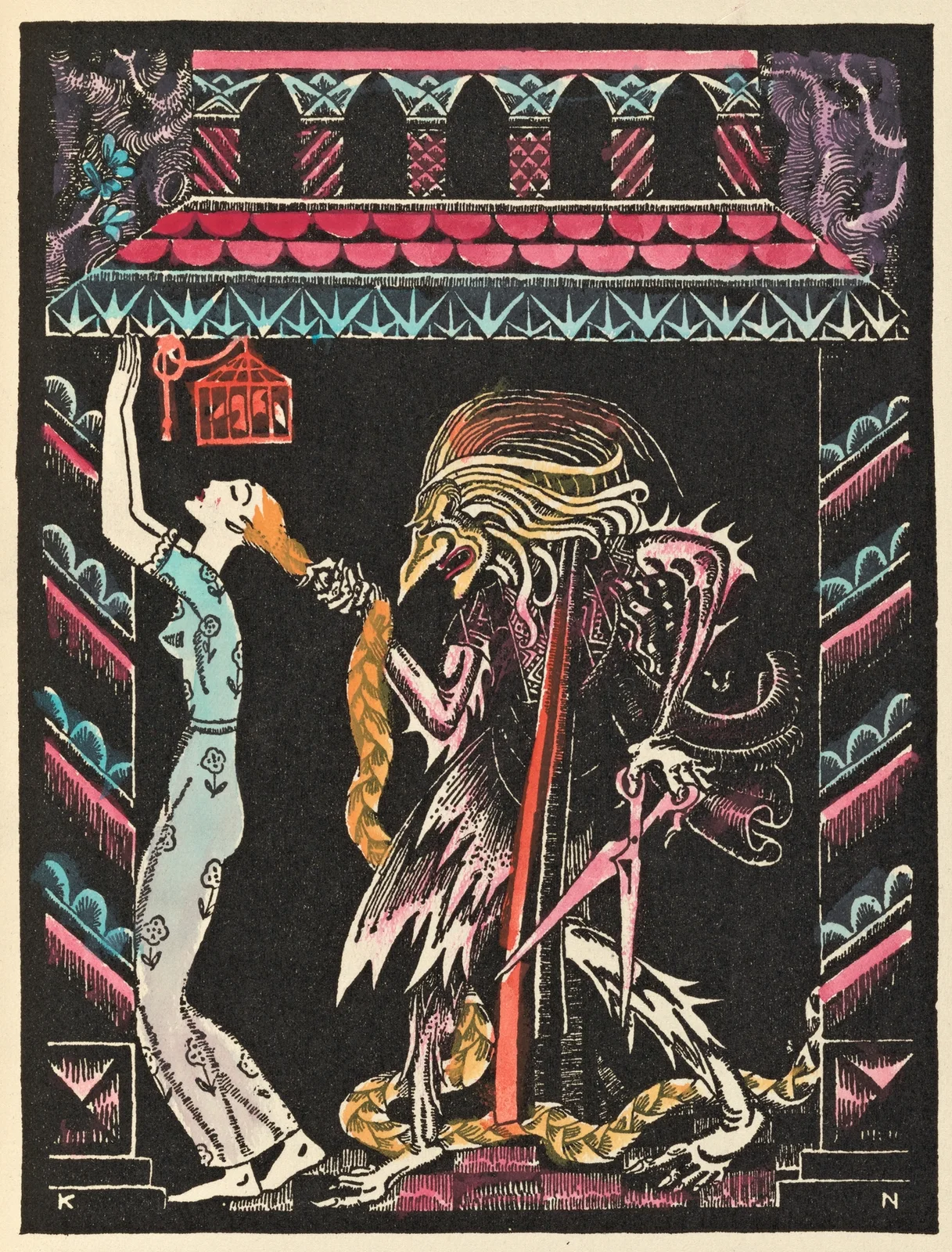 Rapunzel av Kay Rasmus Nielsen