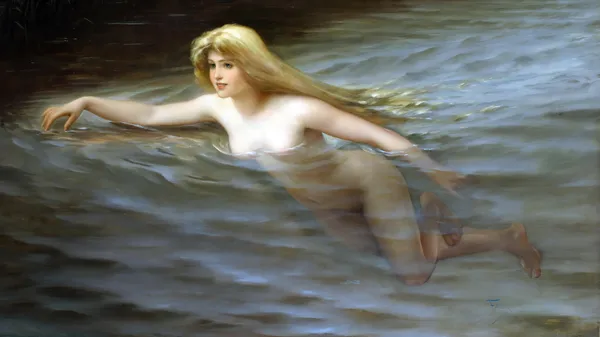 A sea nymph av Luis Ricardo Falero