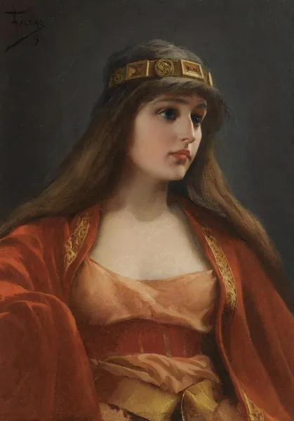 Bedouin girl av Luis Ricardo Falero