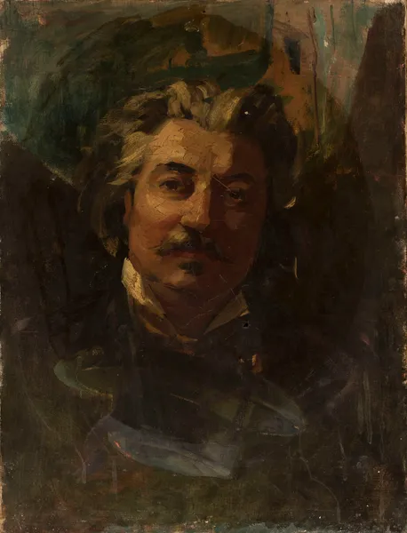 Portrait of Cyprian Godebski av Luis Ricardo Falero