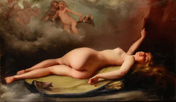 Reclining nude av Luis Ricardo Falero