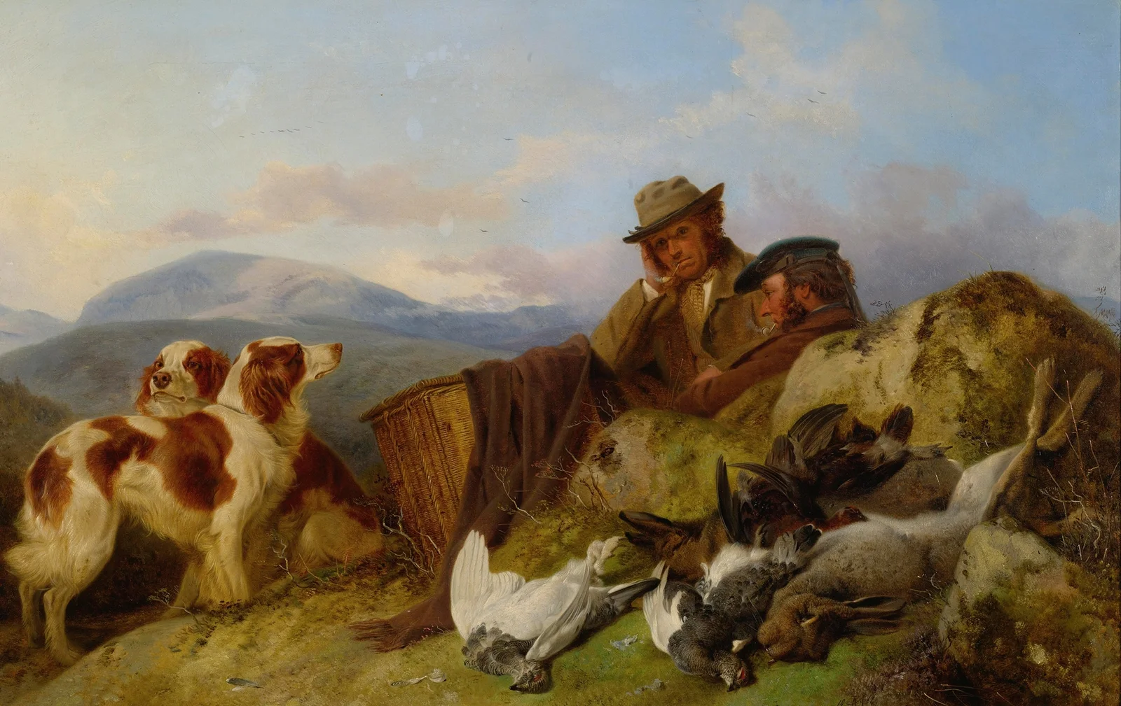 The Day’s Bag, 1864 av Richard Ansdell