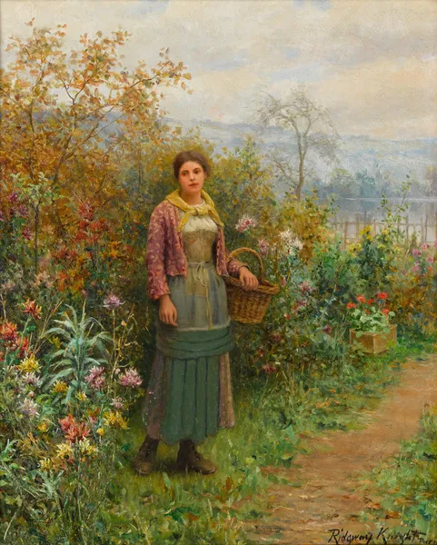 A moment’s pause av Daniel Ridgway Knight