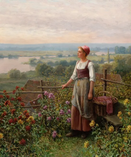 Evening at Chantemesle av Daniel Ridgway Knight