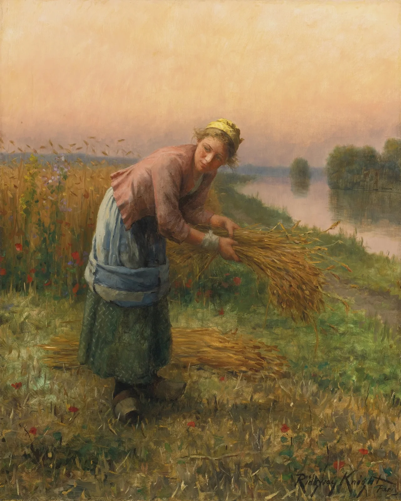 The Gleaner av Daniel Ridgway Knight
