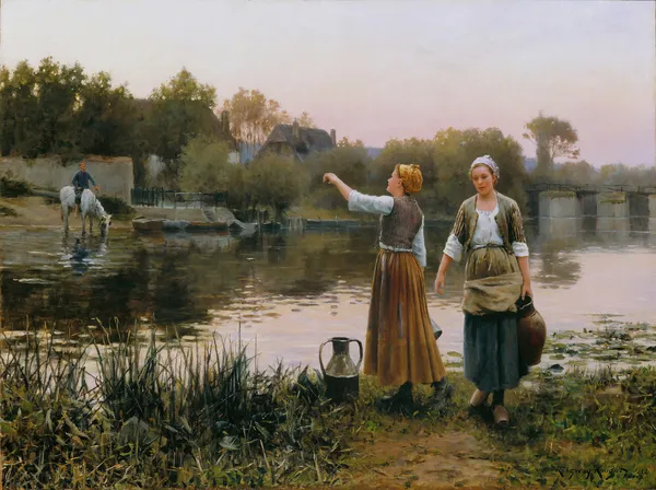 The Water Carriers av Daniel Ridgway Knight