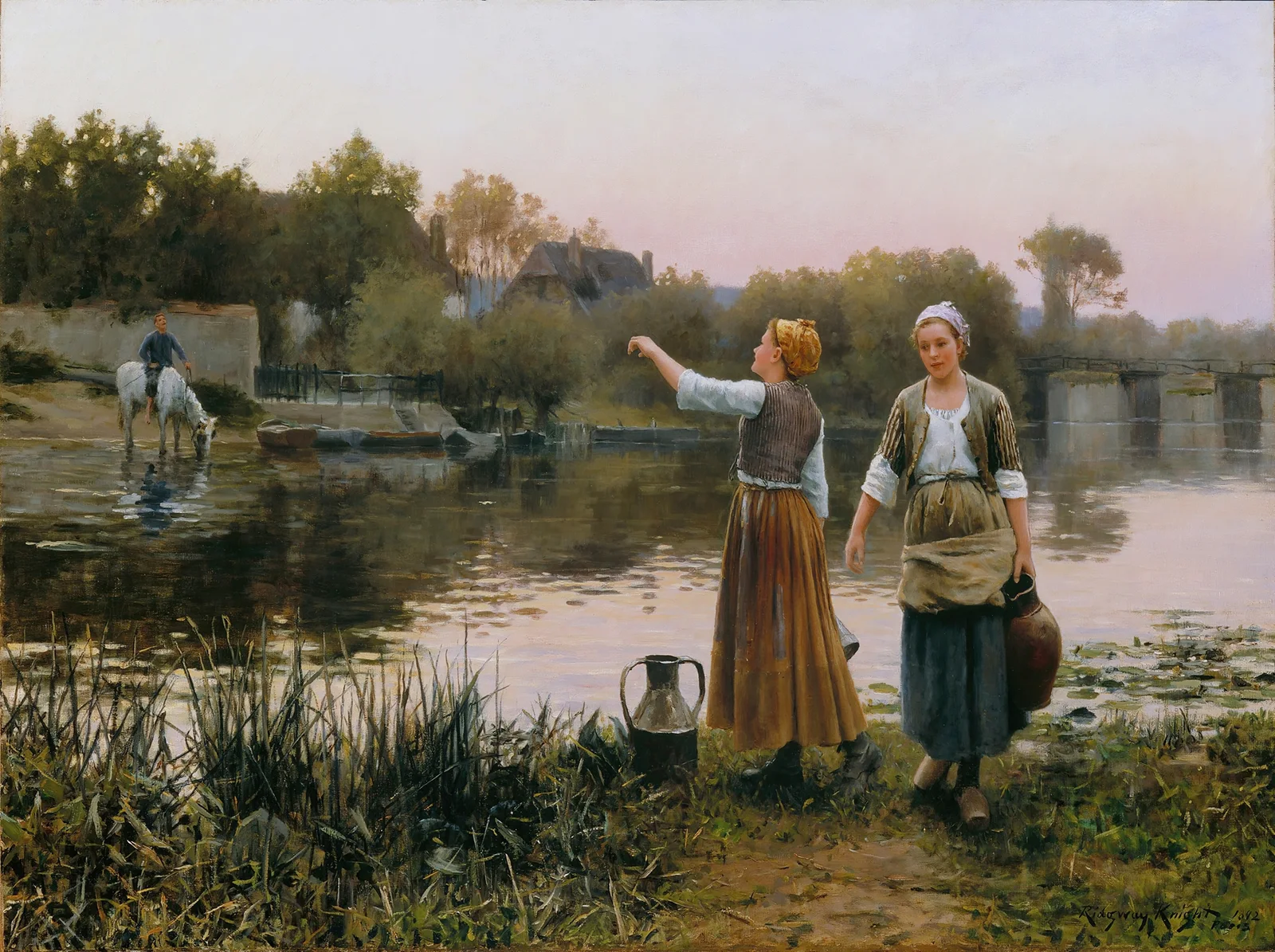 The Water Carriers av Daniel Ridgway Knight