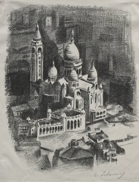 Allo Paris; Frontispiece to book av Robert Delaunay