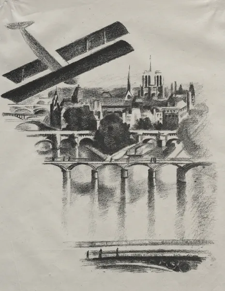 Allo Paris; The Bridges of Paris and Notre-Dame av Robert Delaunay