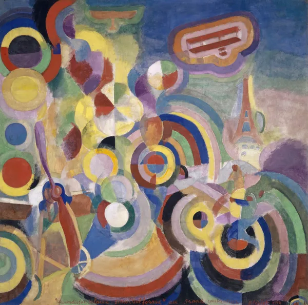 Homage to Blériot av Robert Delaunay