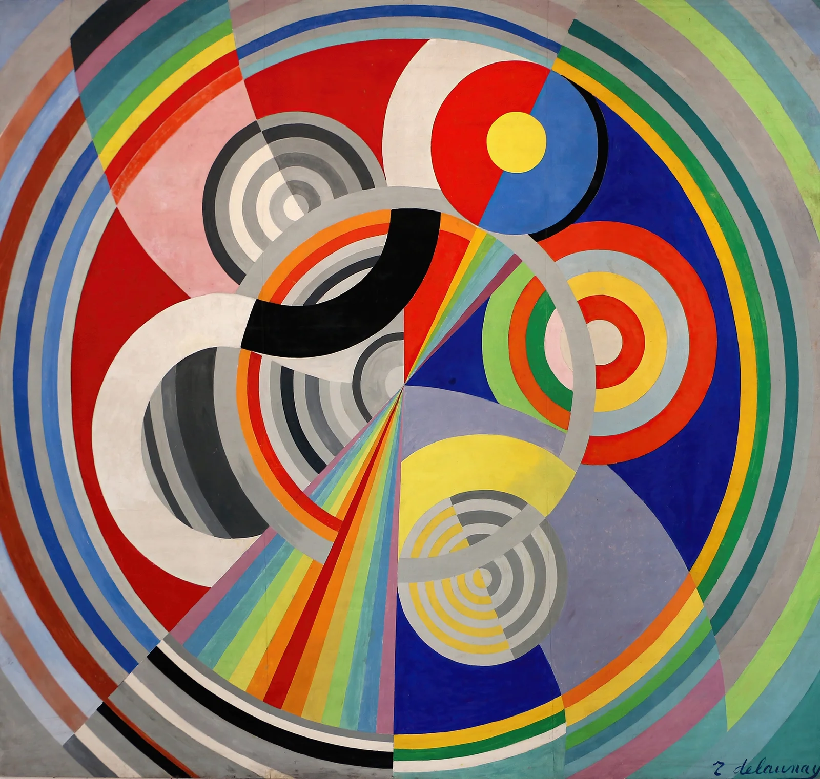 Rythme n°1 av Robert Delaunay