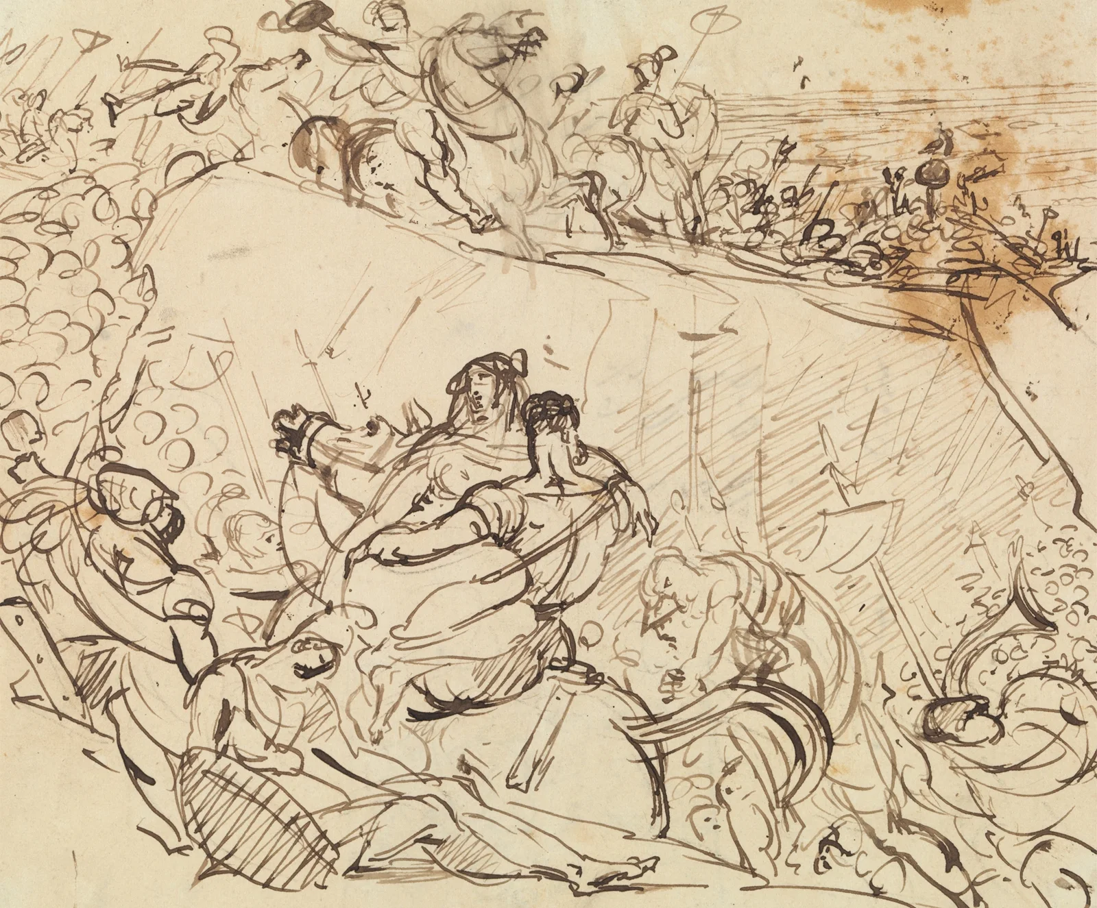 Study for a Battle Scene av Benjamin Robert Haydon