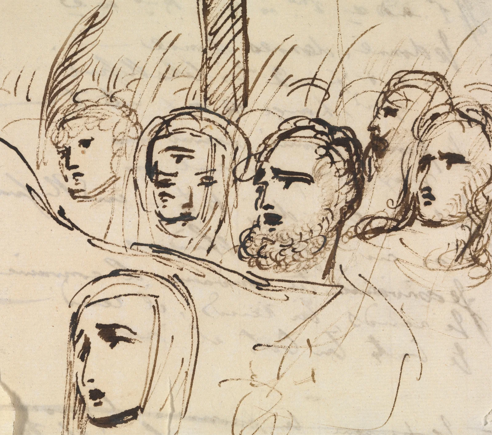 Study For, Christ’s Entry into Jerusalem (1810 to 1820) av Benjamin Robert Haydon