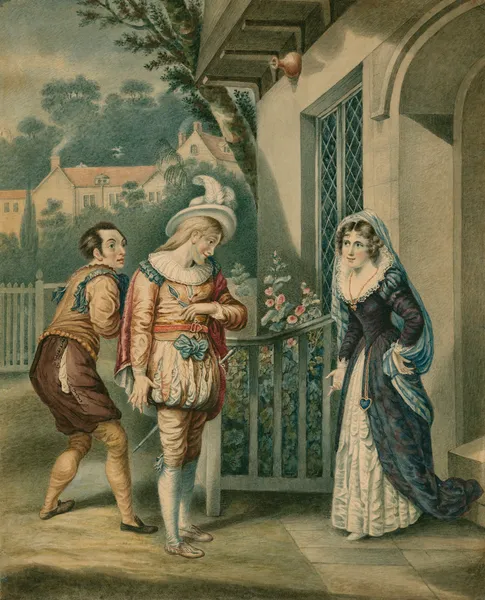 Merry wives of Windsor, III, 4, Anne Page and Slender av Robert Smirke