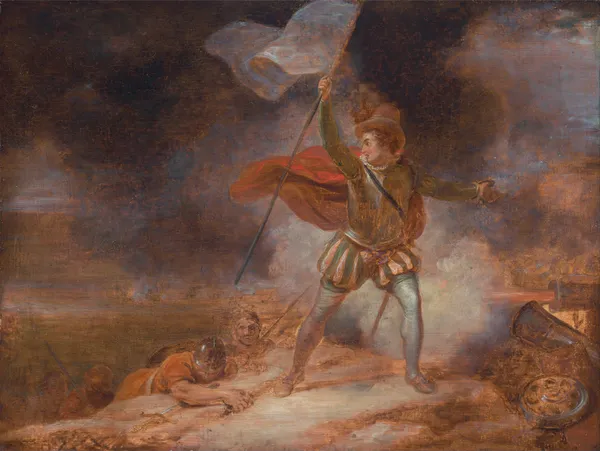 The Seven Ages of Man- The Soldier, ‘As You Like It,’ II, vii av Robert Smirke