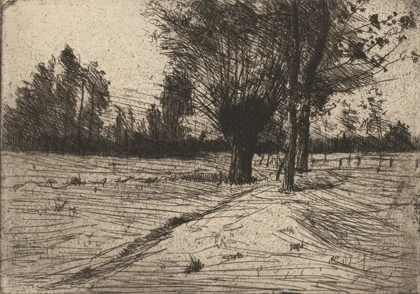 Paysage avec des arbres av Roderic O'Conor