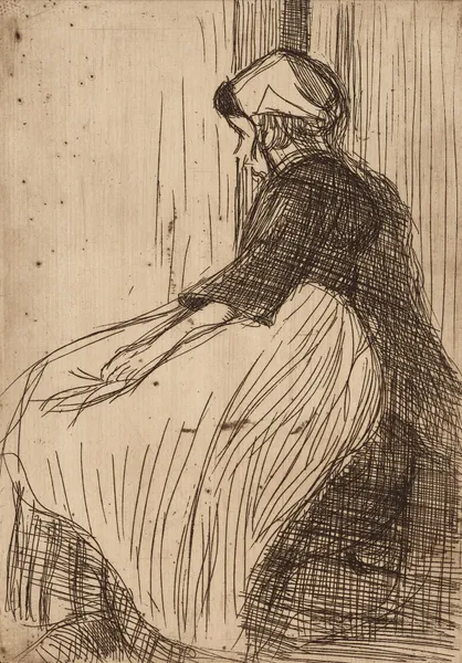 Paysanne bretonne av Roderic O'Conor