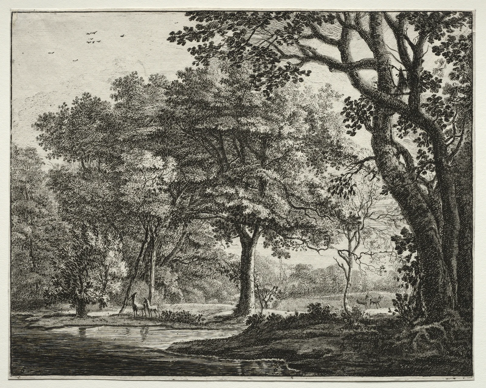 Two Deer av Roelant Roghman