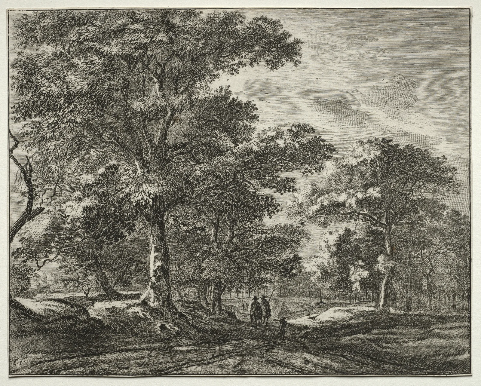 Two Men Preceded by a Hunter av Roelant Roghman
