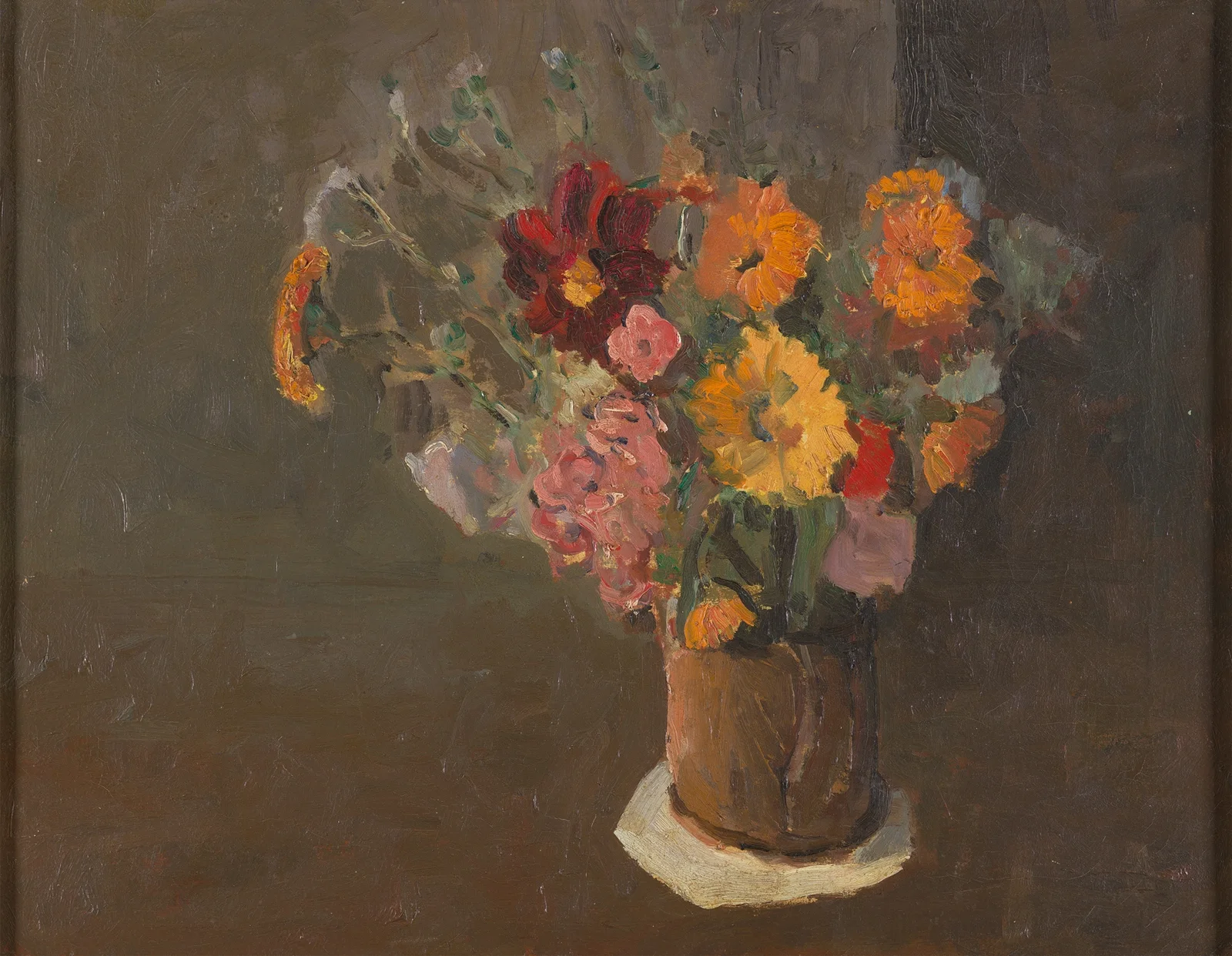 Still Life (Michaelmas Daisies in a Pot Tankard), 1915 – nr 1 av Roger Fry