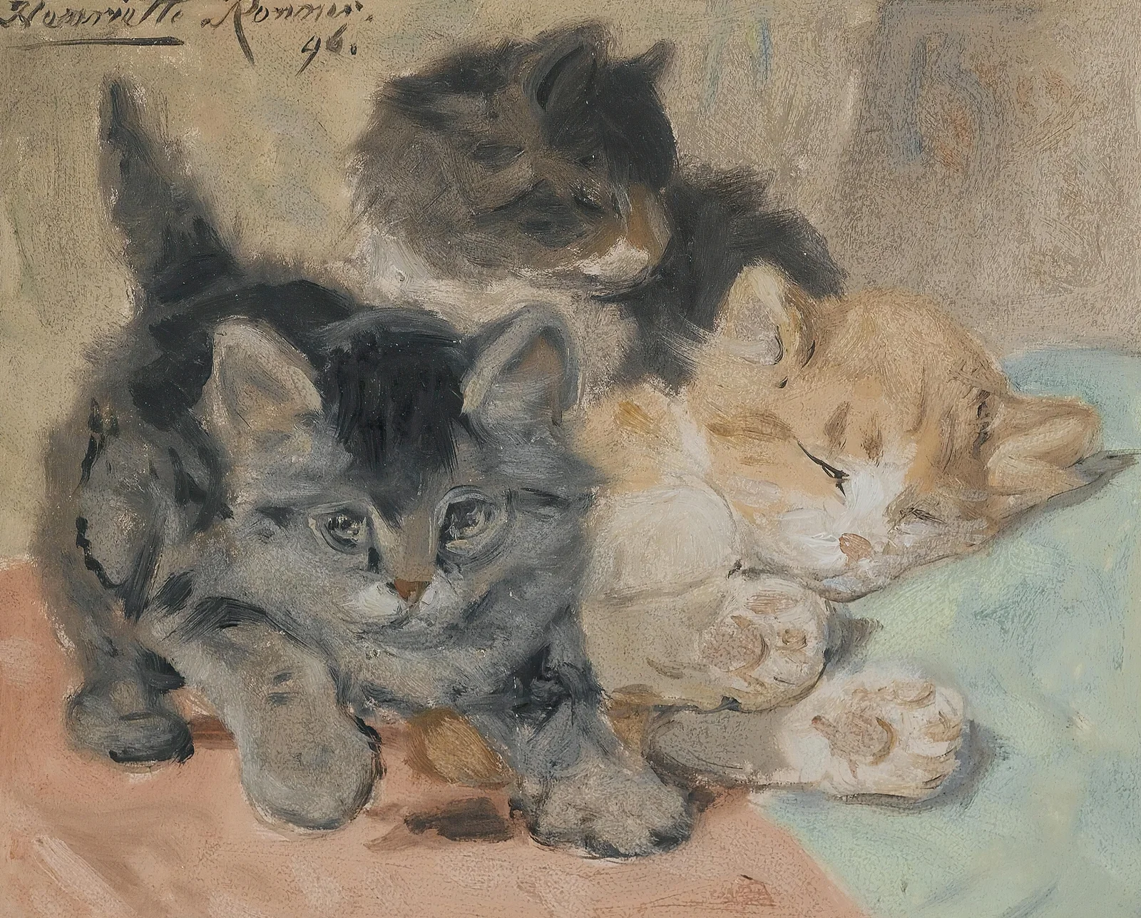 Three Kittens av Henriëtte Ronner-Knip