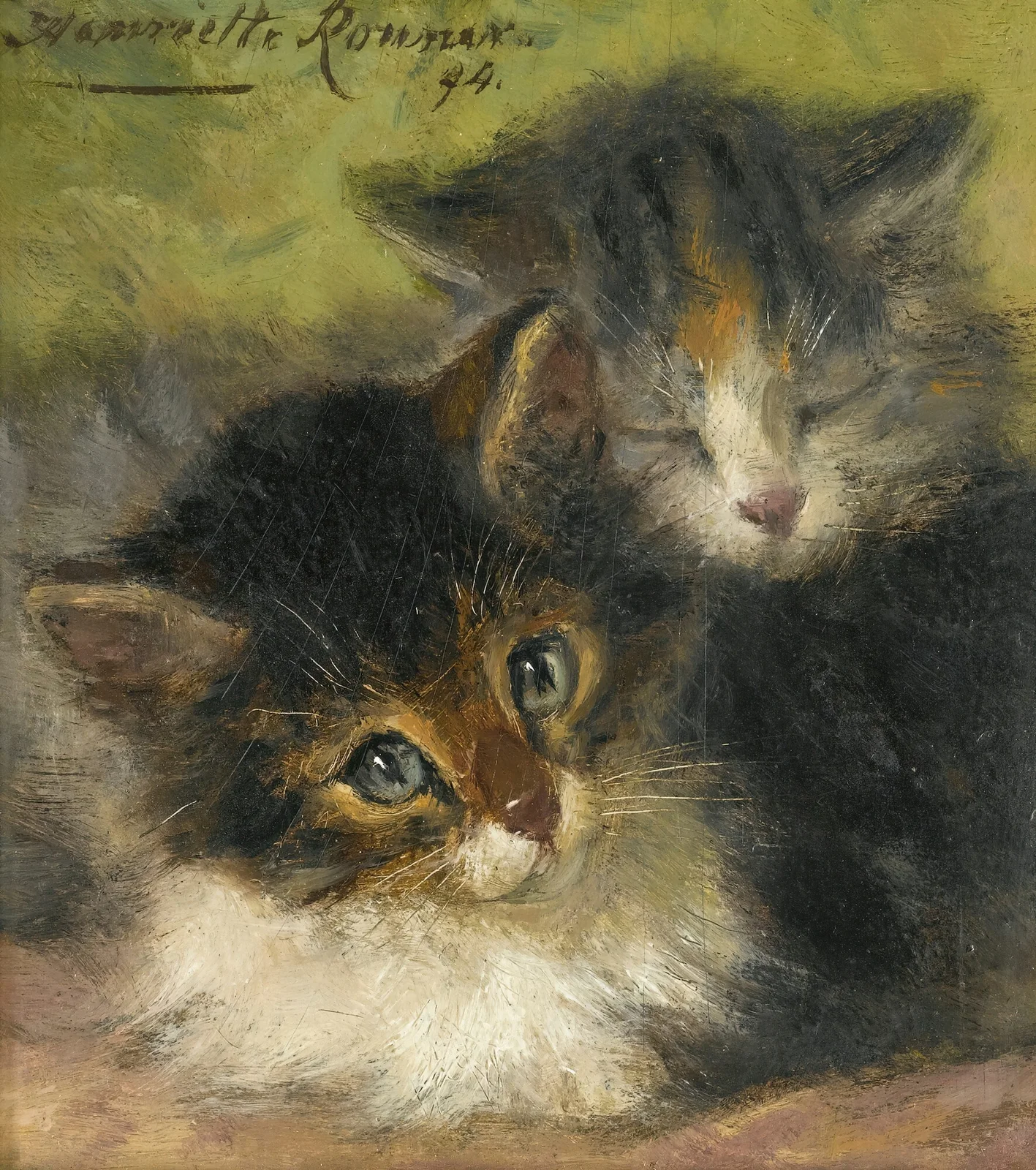 Two Kittens av Henriëtte Ronner-Knip