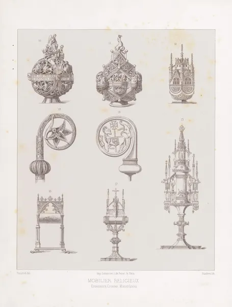 Encensoirs, Crosses, Montrances av Joseph Rose Lemercier