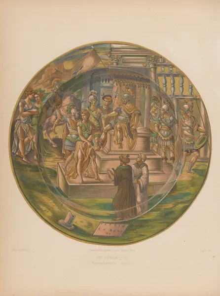 Majolica Italienne, un plat av Joseph Rose Lemercier
